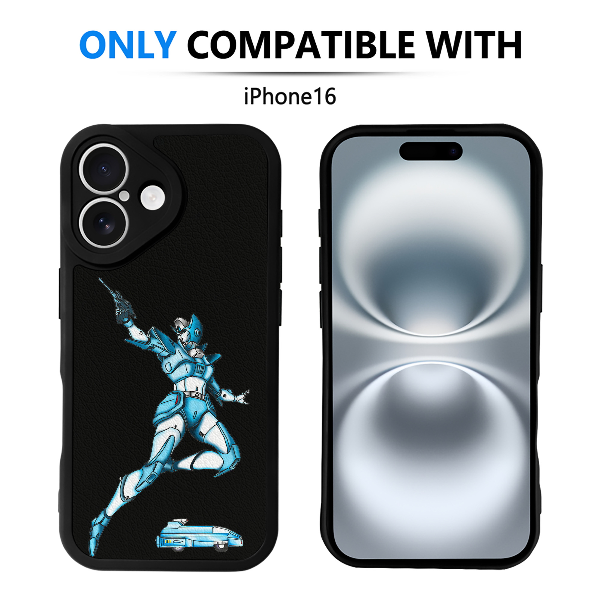 （画像用）  【iPhone 16シリーズ対応】シリコンスマホケース（レザー調） 材質：シリコン